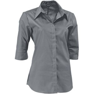 JOBELINE Damesblouse Fiore driekwart mouw; Kledingmaat 46; grijs