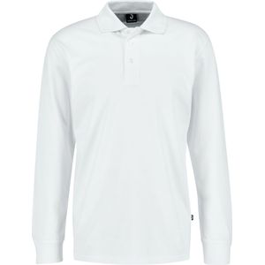 JOBELINE Herenpolo Fly Lange mouwen; Kledingmaat M; wit