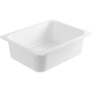 VEGA Melamine schaal 1/2; Maat GN 1/2, 4700ml, 32.5x26.5x10 cm (LxBxD); wit; rechthoekig