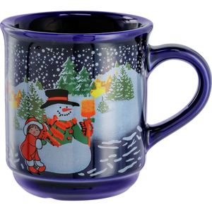 PULSIVA Kerstmok; 240ml, 8x8.9 cm (ØxH); meerkleurig; rond; 24 stuk / verpakking