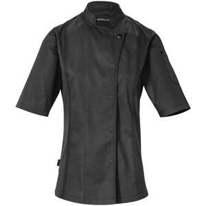 JOBELINE Dames koksbuis Carter korte mouw; Kledingmaat 50; zwart