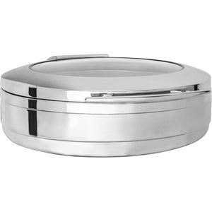 VEGA Chafing dish Fenton rond; 6000ml, 44x54x16 cm (BxDxH); zilver; rond