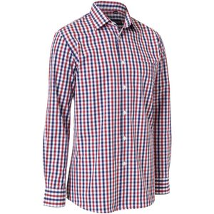 JOBELINE Herenoverhemd Jackson; Kledingmaat 37/38; wit/rood/blauw