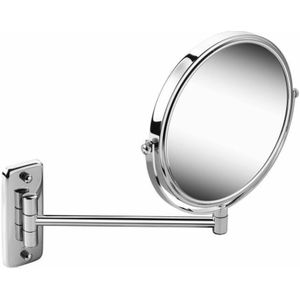 Geesa Mirror scheer- en make-up-spiegel 1 arm 3x vergroting ø 200 mm; 3x28.4x3 cm (LxHxD); grijs