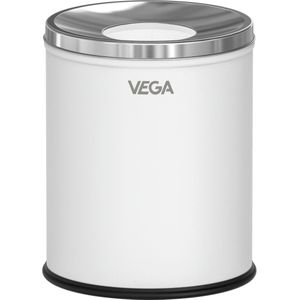 VEGA Prullenbak Raoul met zelfdovend deksel; 7000ml, 20x25 cm (ØxH); wit