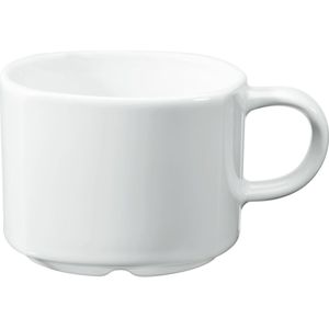 VEGA Koffiekop Melbourne; 180ml, 8x6 cm (ØxH); wit; rond; 6 stuk / verpakking