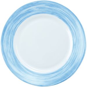 Luminarc Plat bord Brush; 23.5 cm (Ø); blauw; rond; 6 stuk / verpakking