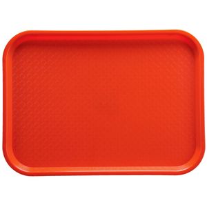 PULSIVA Dienblad Disk; 40.4x29.4x2.15 cm (LxBxH); rood; rechthoekig; 6 stuk / verpakking