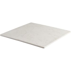Topalit Tafelblad Finando vierkant; 70x70 cm (LxB); wit/gemarmerd; vierkant
