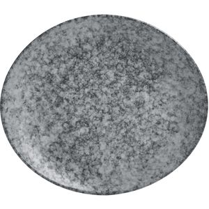 VEGA Plat bord Mamoro organisch; 20x17.5x2.5 cm (LxBxH); zwart/wit; organisch; 6 stuk / verpakking