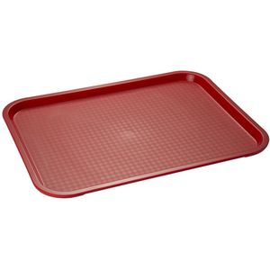 APS Fast Food tray; 27x35x2 cm (LxBxH); rood; rechthoekig