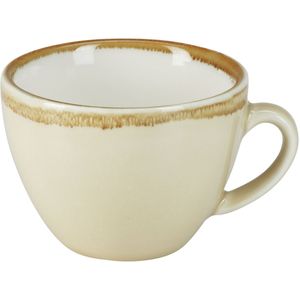 PULSIVA Koffiekopje Glaze; 200ml, 8.9x6.5 cm (ØxH); zand; 6 stuk / verpakking