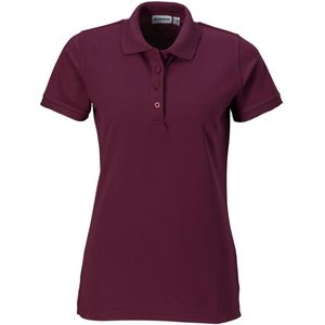 PULSIVA Polo dames Sunny korte mouw; Kledingmaat XS; bordeaux