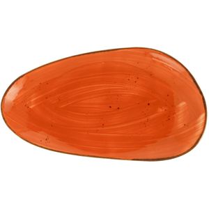 VEGA Platte schaal Nebro organisch; 33x19x3.5 cm (LxBxH); rood; 3 stuk / verpakking