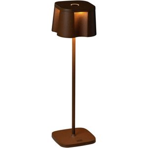 Konstsmide Led-tafellamp Nice; 10x36 cm (ØxH); roestbruin
