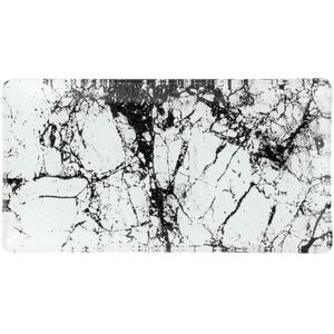 VEGA Schaal Marmaro vierkant; 26x14 cm (LxB); wit/zwart; rechthoekig; 6 stuk / verpakking