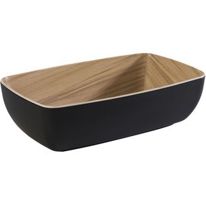 APS Buffetschaal Frida 1/4 GN; 1800ml, 26.5x16.2x7.5 cm (LxBxH); beige/zwart; rechthoekig