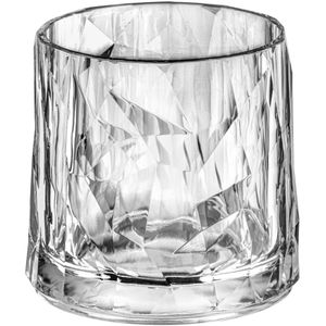 koziol Waterglas Lowball Club No. 2 Superglas; 330ml, 9.2x8.7 cm (ØxH); transparant; 0.25 l vulstreepje, 50 stuk / verpakking