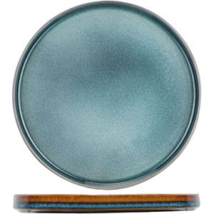 Cosy & Trendy Bord plat Quintana; 27.5 cm (Ø); blauw; rond; 4 stuk / verpakking