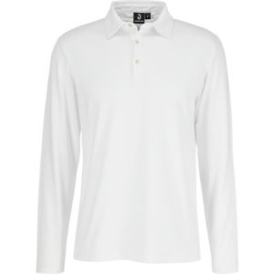 JOBELINE Polo heren Malme lange mouw; Kledingmaat XL; wit