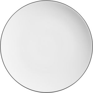 VEGA Plat bord Bellino; 27 cm (Ø); wit/zwart; rond; 6 stuk / verpakking