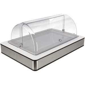 VEGA Koelvitrine Fundale wit melamine wit 1/1; Maat GN 1/1, 57x36.5x27.4 cm (LxBxH); transparant/wit; rechthoekig