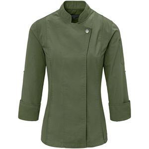 JOBELINE Dames koksbuis Carter lange mouw; Kledingmaat 42; olijf