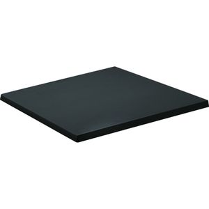 Topalit Tafelblad Werzalit-Topalit vierkant 80 x 80 cm; 80x80 cm (LxB); zwart; vierkant