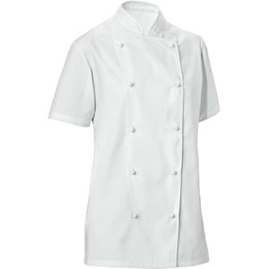 PULSIVA Dameskoksbuis Pauline korte mouw; Kledingmaat 38; wit