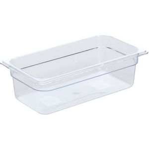 PULSIVA GN bak polycarbonaat 1/3; Maat GN 1/3, 4000ml, 32.5x17.6x10 cm (LxBxD); transparant