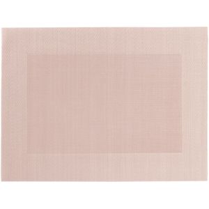 PULSIVA Placemat Nevada; 35x47 cm (BxL); rosé; rechthoekig; 4 stuk / verpakking
