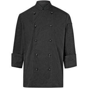 PULSIVA Heren koksbuis Milan lange mouw; Kledingmaat 48; zwart