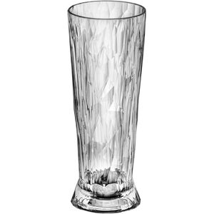 koziol Bierglas Club No. 11 Superglas; 680ml, 8.5x21.6 cm (ØxH); transparant; 0.5 l vulstreepje, 40 stuk / verpakking