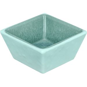 VEGA Minischaaltje  Torto vierkant; 40ml, 5.6x5.6x3 cm (LxBxH); turquoise/blauw; vierkant; 6 stuk / verpakking