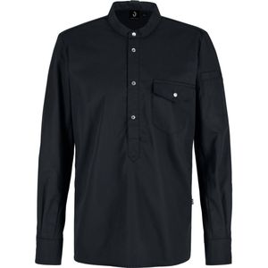 JOBELINE Heren koksoverhemd Luca; Kledingmaat 52; zwart