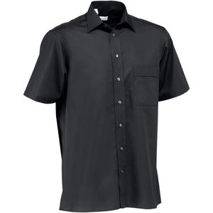 JOBELINE Overhemd Marc korte mouw; Kledingmaat 45/46; zwart