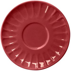 VEGA Espresso schoteltje Bel Colore; 11.5 cm (Ø); rood; 6 stuk / verpakking