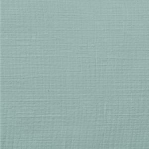 ERWIN M. Kussensloop Libra Musselin; 180 cm (B); rookblauw