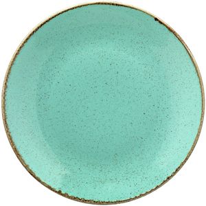 VEGA Plat bord Sidina; 28 cm (Ø); turquoise; rond; 6 stuk / verpakking