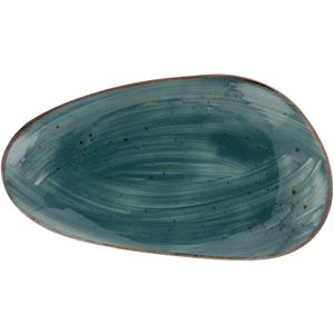 VEGA Platte schaal Nebro organisch; 17x10x3 cm (LxBxH); blauw; 6 stuk / verpakking