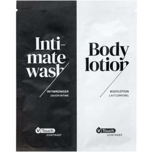 V-Touch Bodylotion & intieme reiniger Contrast; 12 ml; transparant; 800 stuk / verpakking