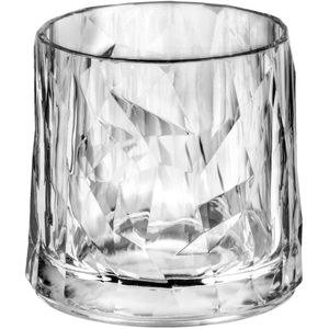 koziol Drinkglas Lowball Club No. 2 Superglas II; 330ml, 9.2x8.7 cm (ØxH); lichtgrijs/transparant; 0.25 l vulstreepje, 10 stuk / verpakking