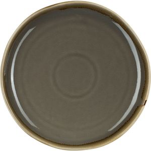 PULSIVA Plat bord Glaze rond; 16.5 cm (Ø); grijs; rond; 6 stuk / verpakking