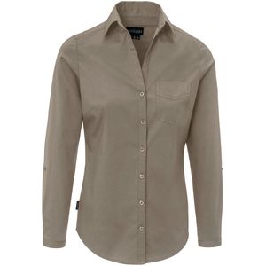 JOBELINE Damesblouse Kim lange mouwen; Kledingmaat 38; taupe