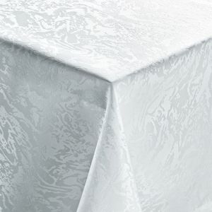 PULSIVA Tafelkleed Marmor vierkant; 130x220 cm (BxL); wit; rechthoekig