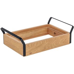 VEGA Basisbox Esino plat GN 1/4; 35.4x21x10.9 cm (LxBxH); bruin/zwart; rechthoekig