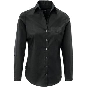 JOBELINE Damesblouse Kim lange mouwen; Kledingmaat 50; zwart