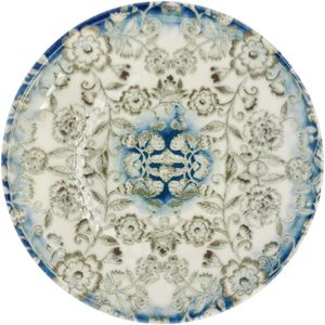VEGA Plat bord Nostal; 30 cm (Ø); blauw; rond; 4 stuk / verpakking