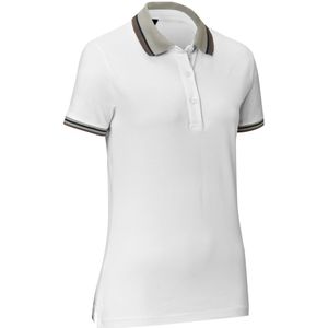 JOBELINE Damespolo Cato Line; Kledingmaat XS; wit