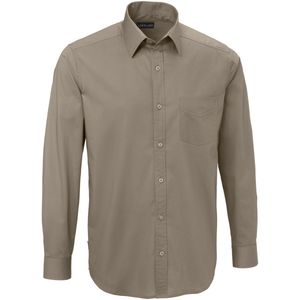 JOBELINE Overhemd Kim lange mouw; Kledingmaat 43/44; taupe